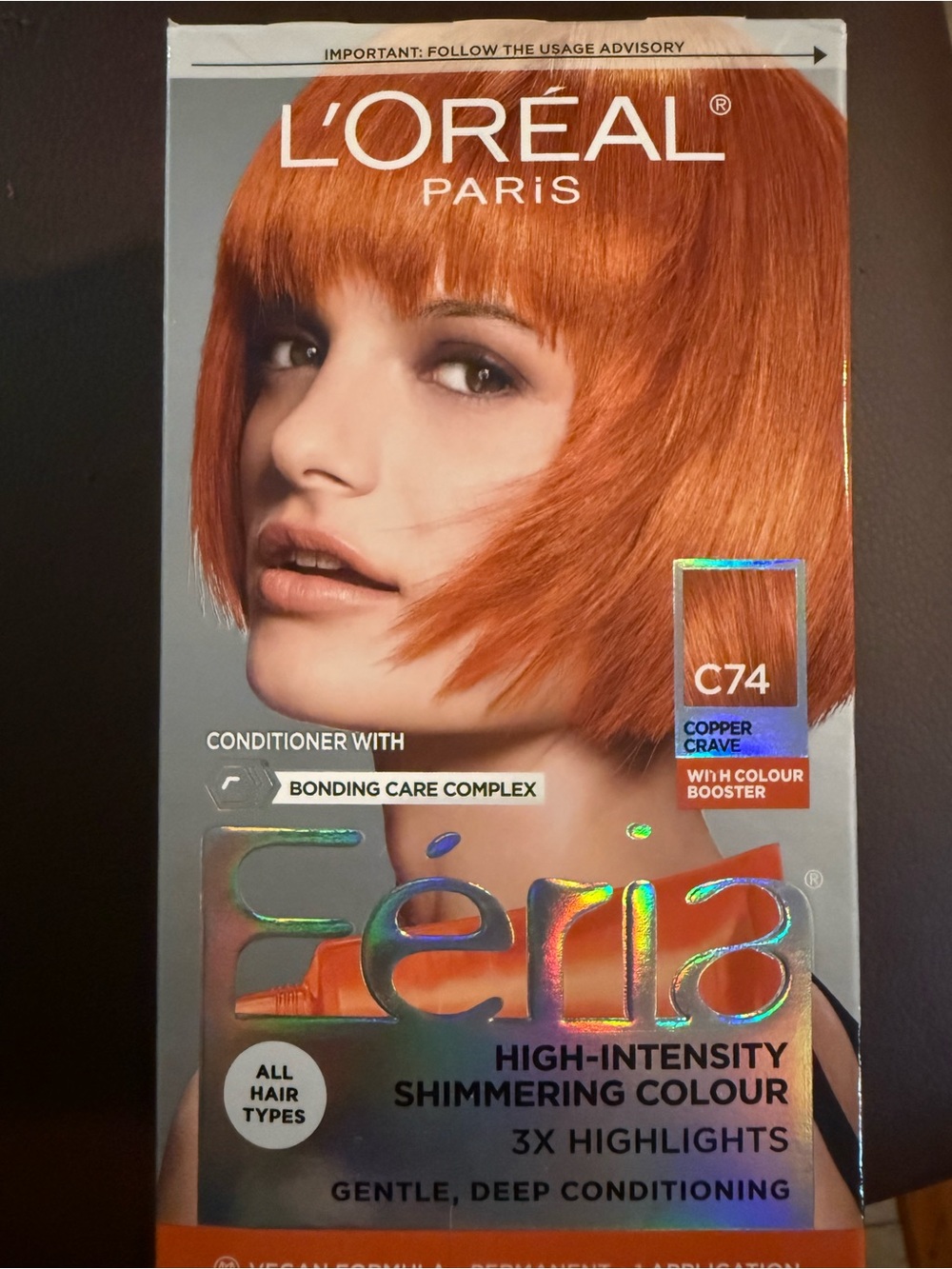 L'Oréal Paris Feria C74 Copper Crave High-Intensity Copper Hair Colour